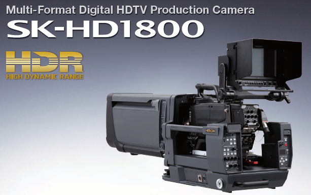 HDTV Broadcast, field and studio camera with HDR, up-sampled 4K SDI and video over IP.