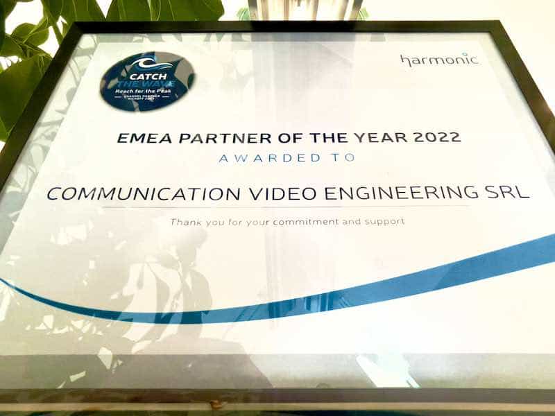 Harmonic Selects CVE as 2022 Partner of the Year