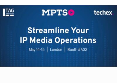 TAG Video Systems presenta le ultime soluzioni per il monitoraggio video a MPTS 2025 insieme a Techex