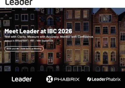 Leader speciale IBC 2026 test e misura per i workflow IP, SDI e ibridi