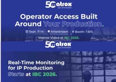 Matrox speciale IBC 2026 un approccio software-defined per produzioni live più flessibili